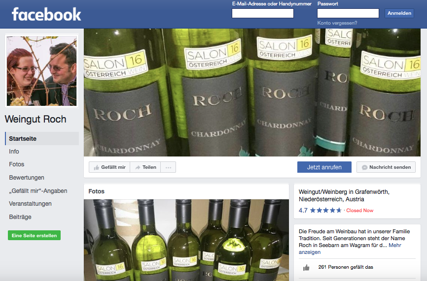 Weingut Roch Screenshot Facebook 20170215